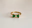 Coquette Ring-Green Gold
