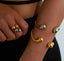Ruby Bangle - Gold