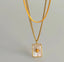 Ali Necklace- White Marble